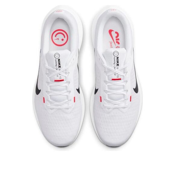 NEW Nike Air Winflo 10 White Black Crimson Red DV4022-100 Men's Size 12 - Picture 4 of 7